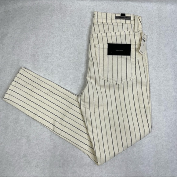 CITIZENS OF HUMANITY Pinstriped Rocket High-Rise
Skinny Jeans - Sz 25 - Picture 7 of 14